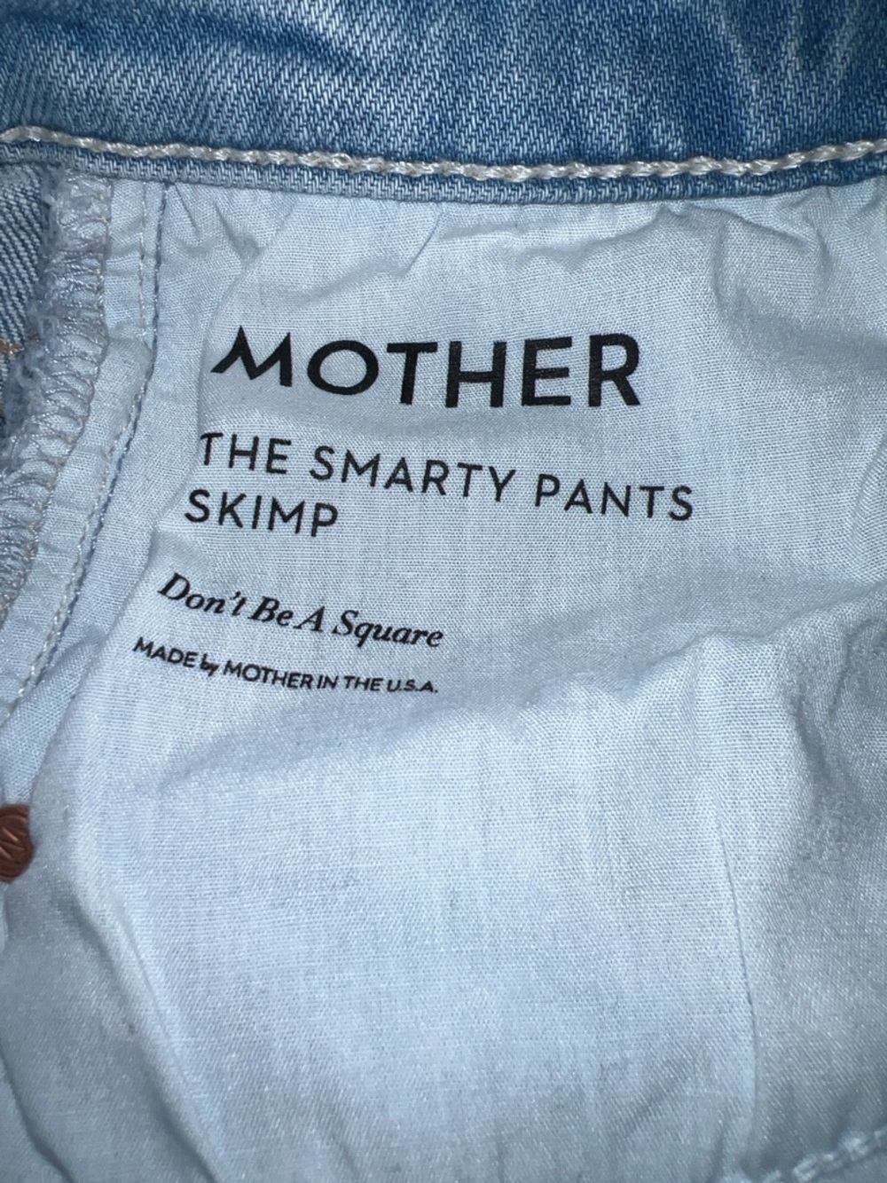 Mother superior the smarty pants skims Jeans don’t be A square size 28 - Picture 6 of 12